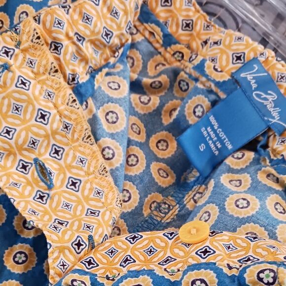 Vera Bradley Sleep Pants Floral Cotton Sz Small - Picture 8 of 10